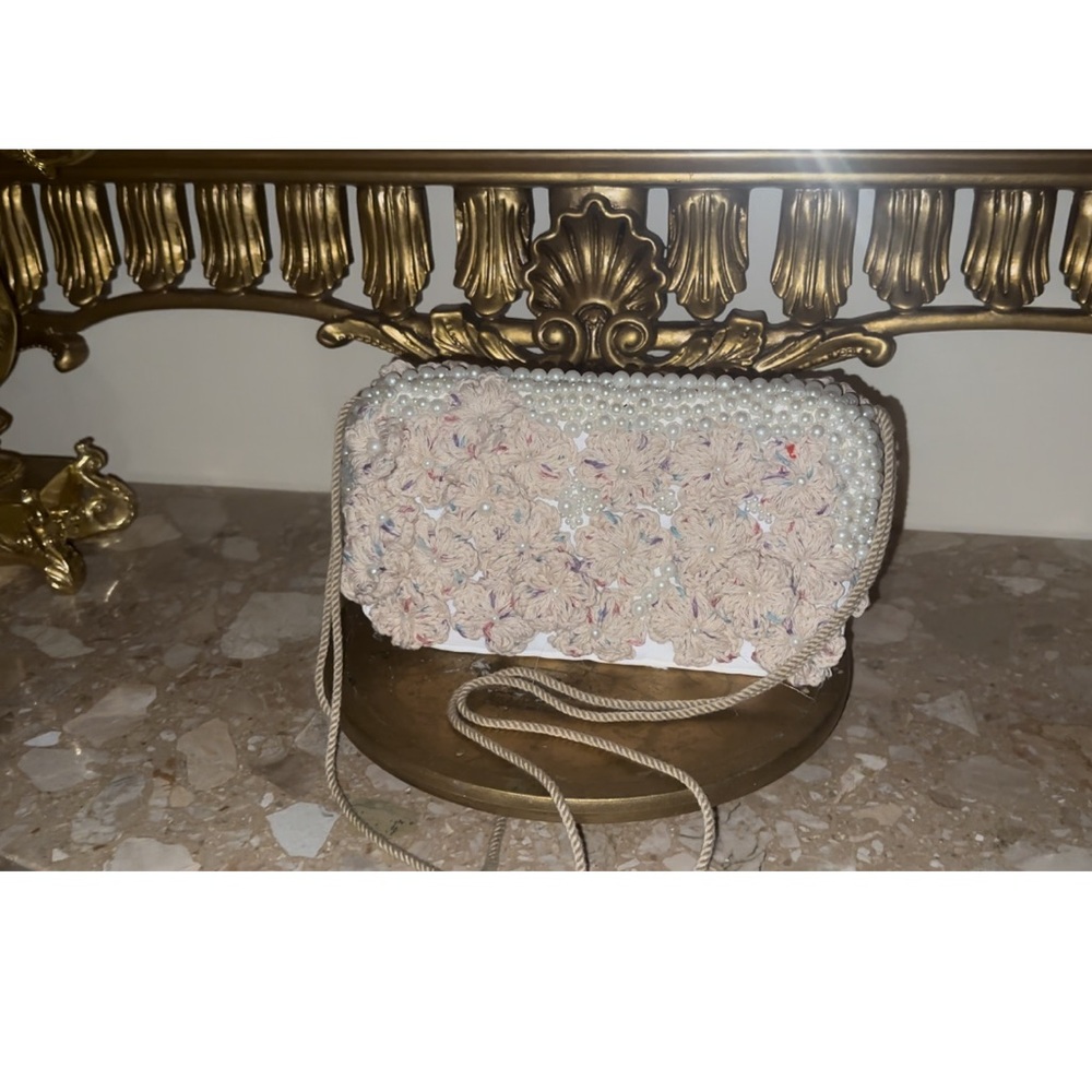 Hand crochet purse